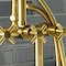 Aqua Vintage AE8407DX Deck Mount Clawfoot Tub Faucet, Brushed Brass AE8407DX - alternate 5